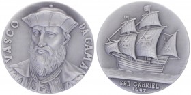 Silbermedaille, o. Jahr
Portugal. Vasco da Gama/ San Gabriel 1497.. 35,91g
stgl