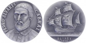 Silbermedaille, o. Jahr
Portugal. P.A. Cabral/ El-Rey 1500.. 31,73g
stgl