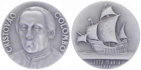 Silbermedaille, o. Jahr
Portugal. Chr. Columbus/ Santa Maria 1492.. 35,91g
stgl