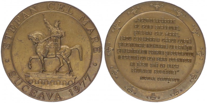 Bronzemedaille, 1977
Rumänien. auf Stefan Cel Mare.. 85,10g
vz