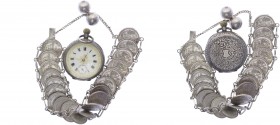 Silberarband, o. Jahr
Russland. mit Uhr aus 20 Stück 10 Kopeken.. 81,26g
II