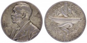 Silbermedaille, 1938
Schweden. auf Alfred Noben, der Schwedischen Medizinischen Gesellschaft, in Gold. Büste von Alfred Nobel im Gehrock nach links, l...