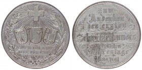 Zinkmedaille, 1891
Schweiz. auf die 600 Jahr Feier des Schweizerbundes, Dm 34 mm.. 11,40g
vz/stgl