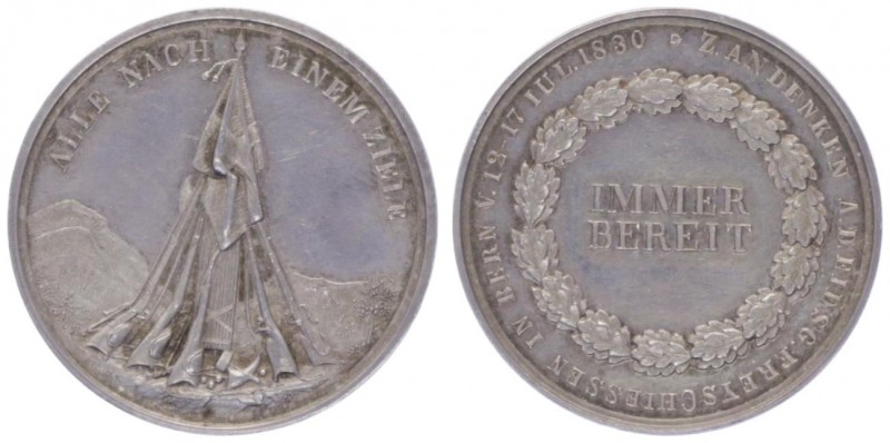 Silbermedaille, 1930
Schweiz. auf das Freischießen.. 10,32g
vz