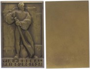 Br. - Plakette, 1934
Schweiz. einseitig, Freiburg.. 171,55g
vz/stgl
