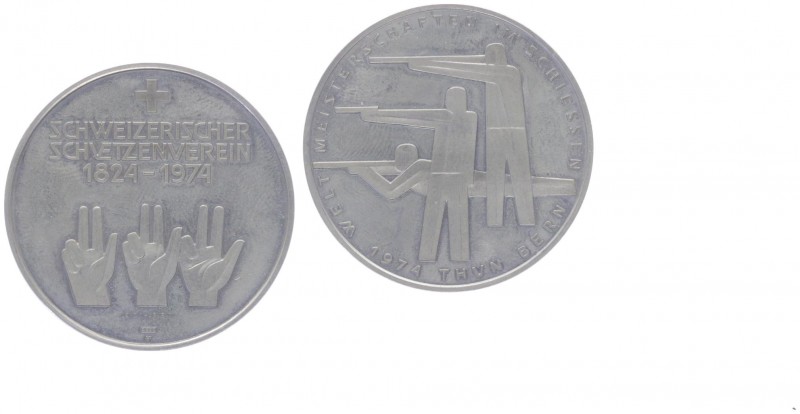 Ag - Schützenmedaille, 1974
Schweiz. Weltmeisterschaft im Schiessen in Bern, Dm ...