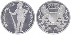 Ag - Schützenmedaille, 1987
Schweiz. auf das Eidgenössische Schützenfest in Zürich, Dm 33 mm.. 15,05g
stgl