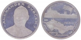 Silbermedaille, 1968
Tschechoslowakei. auf Alexander Dubcek.. 13,07g
vz/stgl