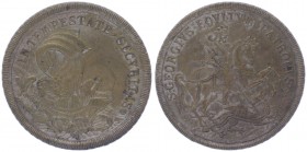 Silbermedaille, o. Jahr
Ungarn. sogen. St. Georgstaler, NP, versilbert. 25,56g
ss