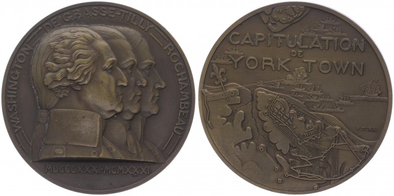 Bronzemedaille, 1931
USA. 200 Jahre Kapitulation von York Town.. 146,81g
stgl