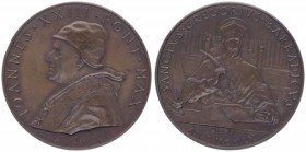 Kupfermedaille, 1960
Vatikan. Johannes XXIII., auf Gregor Babardicus.. 34,30g
stgl