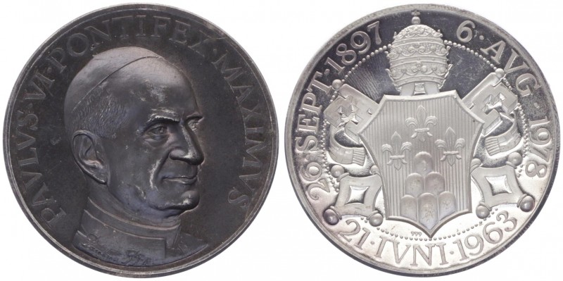 Silbermedaille, 1978
Vatikan. auf Papst Paul VI.. 50,34g
PP