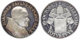 Silbermedaille, 1978
Vatikan. auf die Wahl von Papst Johannes Paul.. 46,80g
PP