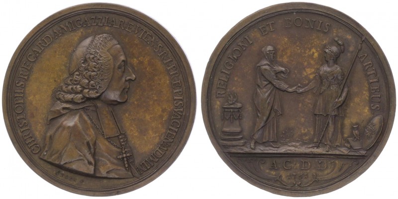Maria Theresia 1740 - 1780
Bronzemedaille, 1761. auf Kardinal Migazzi.
Wien
45,1...