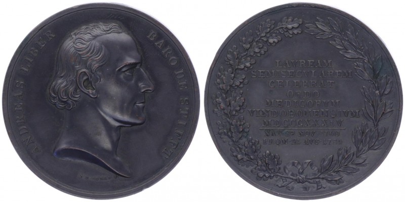 Joseph II. als Alleinregent 1780 - 1790
Bronzemedaille, 1784. auf Baron von Stif...