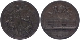 Franz Joseph I. 1848 - 1916
Kupfermedaille, 1875. auf das 50-jährige Jubiläum der böhmischen Sparkasse.
Wien
107,70g
vz