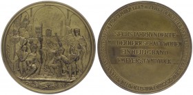 Franz Joseph I. 1848 - 1916
Bronzemedaille, 1882. a. d. 600-Jahrfeier d. Belehnung der Söhne v. Rudolf v. Habsburg, Albrecht I. u. Rudolf II., mit Öst...