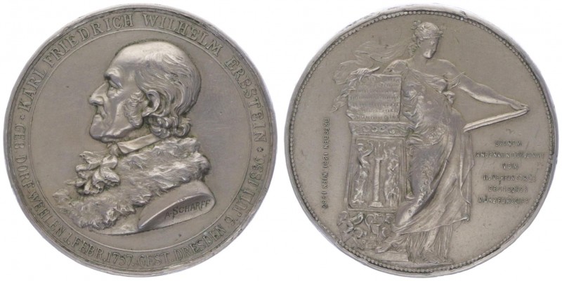 Franz Joseph I. 1848 - 1916
Weißmetallmedaille, 1883. auf Karl Friedrich Wilhelm...