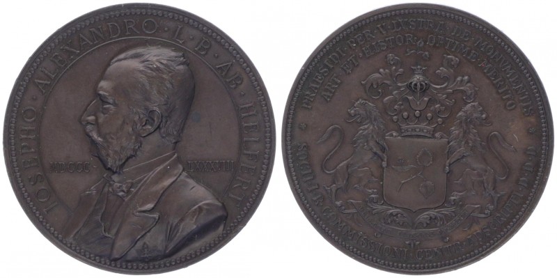 Franz Joseph I. 1848 - 1916
Kupfermedaille, 1888. auf Joseph Helfert, Rechtswiss...