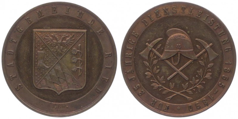 Franz Joseph I. 1848 - 1916
Bronzemedaille, 1890. für 25 Jahre Dienstleistung 18...