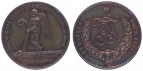 Franz Joseph I. 1848 - 1916
Silbermedaille, 1891. von Josef Christlbauer) auf den Tod des Industriellen {\i Friedrich Flesch} (1852 - 1891) gewidmet v...