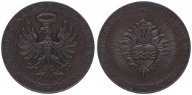 Franz Joseph I. 1848 - 1916
Bronzemedaille, 1896. von Christlbauer, auf die Säkularfeier und Erneuerung des Bundes der Landstände von Tirol mit dem gö...