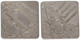 Franz Joseph I. 1848 - 1916
Ag - Schützenmedaille, 1899. auf das 80-jährige Jubiläums umd Fahnenweihe-Festscheissen in Mödling, Dm 32x32 mm.
Wien
19,6...