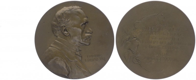 Franz Joseph I. 1848 - 1916
Bronzemedaille, 1899. a.d. 70. Geburtstag des Ludwig...