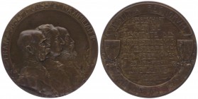 Franz Joseph I. 1848 - 1916
Bronzemedaille, 1904. auf das 25 jährige Jubiläum der Gesellschaft für die Geschichte des Protestantismus in Österreich, v...