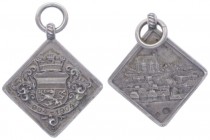 Franz Joseph I. 1848 - 1916
Ag - Klippe, 1904. Mödling: 100 Jahre Jubiläum, an Trageöse.
Wien
3,26g
vz