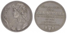 Franz Joseph I. 1848 - 1916
Silbermedaille, 1905. auf die Carnevalfeste an der Riviera.
Wien
6,00g
vz