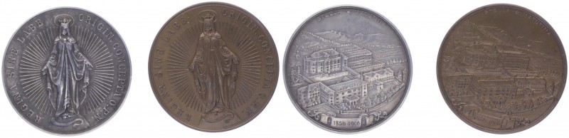 Franz Joseph I. 1848 - 1916
Ag + Br. Medaille, 1906. Stella Matutina: 50 jährige...