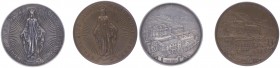 Franz Joseph I. 1848 - 1916
Ag + Br. Medaille, 1906. Stella Matutina: 50 jähriges Jubiläum, Jesuitenkoleeg in Feldkirch 1856 - 1879, Vorarlberg.
26,78...