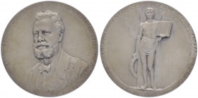 Franz Joseph I. 1848 - 1916
Silbermedaille, 1910. auf den Tod von Karl Lueger am 10.3. 1910.
Wien
76,63g
stgl