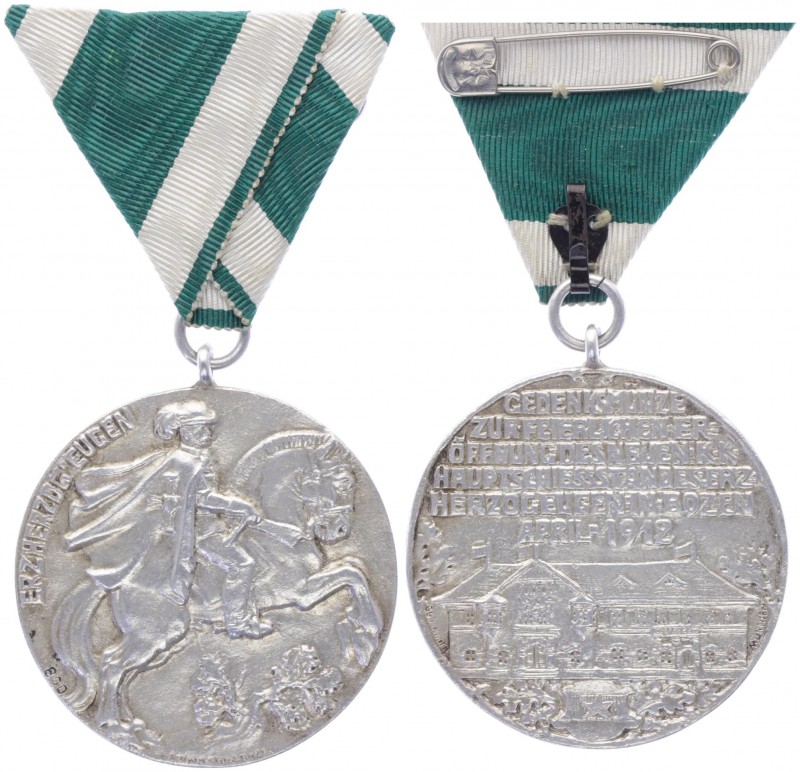 Franz Joseph I. 1848 - 1916
Orden / Anstecker, 1912. auf das Eröffnungsschiessen...