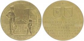 Franz Joseph I. 1848 - 1916
Bronzemedaille, 1912. auf die Kochkunstausstellung in Wien, vergoldet.
Wien
69,09g
stgl