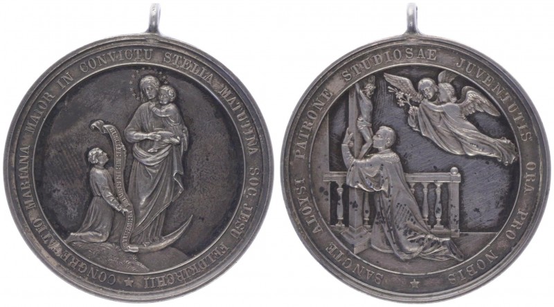 Franz Joseph I. 1848 - 1916
Silbermedaille, o. Jahr. an die Zusammenkunft der St...