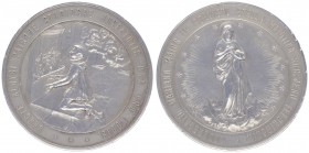 Franz Joseph I. 1848 - 1916
Silbermedaille, o. Jahr. Feldkirch - Hlg. Aloysius, Patron der Studierenden, Umschrift: Sancte Aloysi Patrone Studiosae Ju...