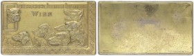 Franz Joseph I. 1848 - 1916
Ag - Plakette, o. Jahr. auf die Österr. Delegiertenversammlung der Hundefreunde in Wien, vergoldet.
Wien
61,60g
vz