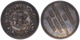 Franz Joseph I. 1848 - 1916
Silbermedaille, o. Jahr. Mödling, Ehrenpreis des landwirtschaftlichen Bezirksvereins.
Wien
18,95g
stgl