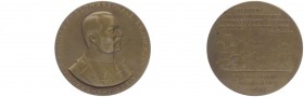 Franz Joseph I. 1848 - 1916
Bronzemedaille, o. Jahr. I. WK, a.d. Feldmarschall, Erzherzog Friedrich von Teschen, 55mm.
Wien
64,60g
vz/stgl