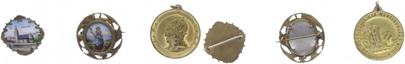Franz Joseph I. 1848 - 1916
Lot, o. Jahr. 3 Stück Anhänger, 1x 1884 Martinseand ...