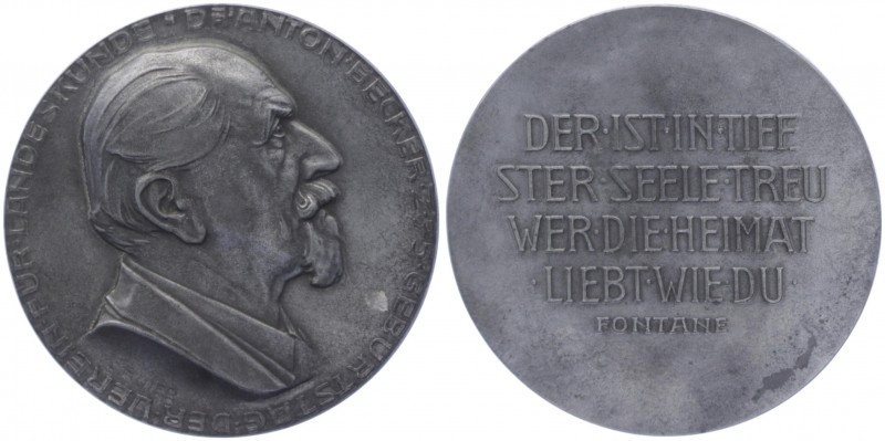 Franz Joseph I. 1848 - 1917
Weißmetallmedaille, o. Jahr. auf Dr. Anton Becker, z...