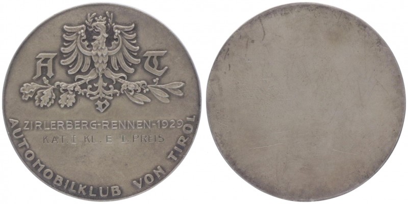 Silbermedaille, 1929
Automobilklub von Tirol, Intern. VIII. Zirlerberg-Rennen, 1...