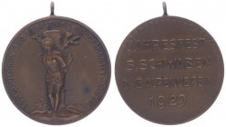 Bronzemedaille, 1929
auf das Festschießen der Sebastian Bruderschaft im Jauntal, mit Öse.. Hall
16,60g
vz