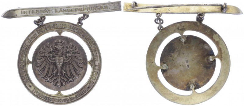 Ag - Anhänger, 1929
auf das Int. Längerskispringen.. 23,78g
vz