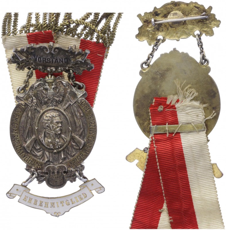 Orden / Anstecker, 1930
silberner Anstecker des F.M. Radetzky Veteranen u. Krieg...
