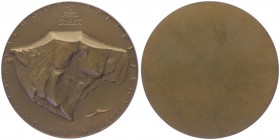 Bronzemedaille, 1934
einseitig, Länder-Safette im Salzkammergut, Dm 60 mm.. Wien
76,13g
vz