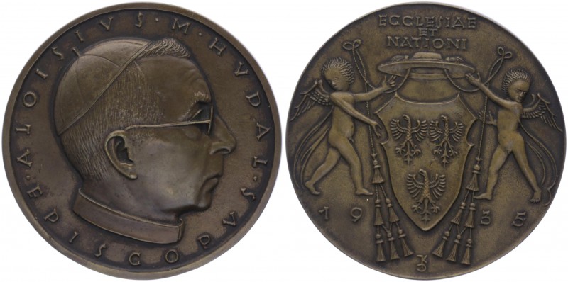 Bronzemedaille, 1935
auf Bischof Alois Hudal.. Wien
168,79g
vz/stgl