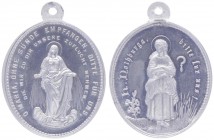 Wallfahrtsmedaille, o. Jahr
oval Alu, auf die Heilige Notburga, Eben Tirol, Dm 40x31 mm.. Wien
3,65g
stgl